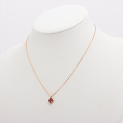 Van Cleef & Arpels Sweet Alhambra Carnelian Necklace