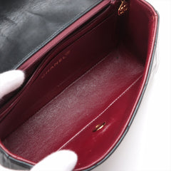 Chanel Vintage Diana Small Lambskin Black