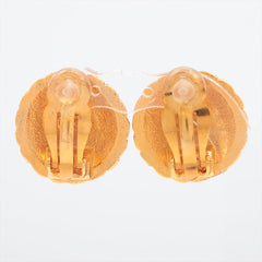 Chanel Vintage Coco Logo Clip On Earrings Costume Jewellery