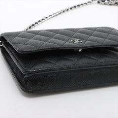 Chanel Wallet On Chain WOC Caviar Black (microchipped)