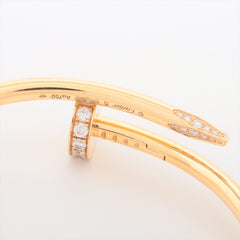 Cartier Juste Un Clou JUC Diamond Yellow Gold Size 15 Bracelet 2022