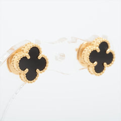 Van Cleef & Arpels Sweet Alhambra Onyx Earrings