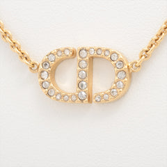 Christian Dior Rhinestone Gold Necklace Costume Jewellery