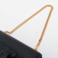 CELINE Triomphe Leather Chain shoulder bag