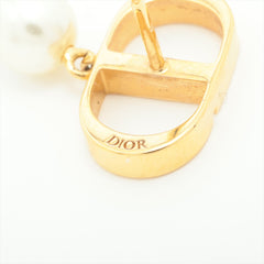 Christian Dior CD Petit Pearl Gold Earrings Costume Jewellery