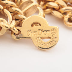 Christian Dior CD Gold Necklace Costume Jewellery