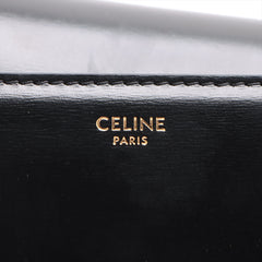 CELINE Triomphe Medium Leather Shoulder bag black