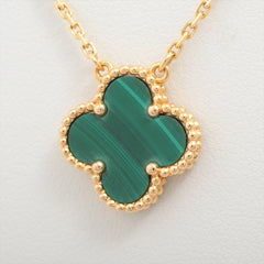 Van Cleef & Arpels Vintage Alhambra Malachite Necklace 2021