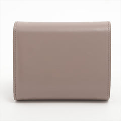 CELINE Triomphe Leather Compact Wallet