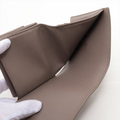 CELINE Triomphe Leather Compact Wallet