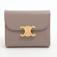 CELINE Triomphe Leather Compact Wallet