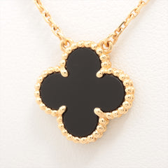 Van Cleef & Arpels Vintage Alhambra Onyx Necklace