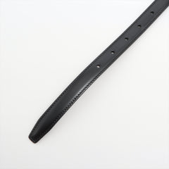 Celine Triomphe Black Leather Belt 75cm