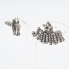 Christian Dior J'adior Bee Rhinestone Clip On Earrings Costume Jewellery
