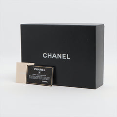 Chanel Camelia Lambskin Black Pouch Clutch