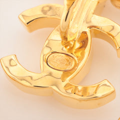 Chanel Coco Heart Rhinestone Gold Clip On Earrings Costume Jewellery 2023