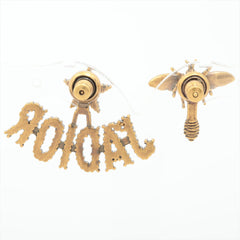 Christian Dior J'Adior Bee Brushed Gold Earrings Costume Jewellery (Copy)