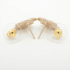 Chanel Coco Logo Gold Pearl Earrings Costume Jewellery 2024