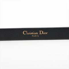 Dior CD Rhinestone Gold Black Belt 70cm