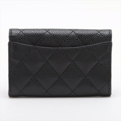 Chanel Flap Caviar Black Card Case