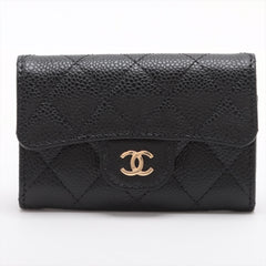 Chanel Flap Caviar Black Card Case