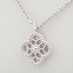 Van Cleef & Arpels Sweet Alhambra Diamond Necklace White Gold
