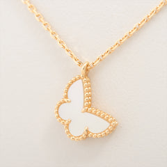 Van Cleef & Arpels Sweet Alhambra Papillon Mother of Pearl MOP Necklace