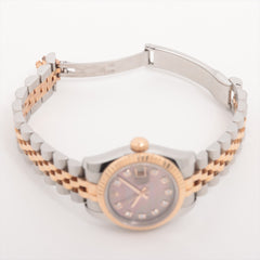 Rolex Datejust 26mm Two Tone Pink Face Mother of Pearl MOP Watch 179171