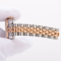 Rolex Datejust 26mm Two Tone Pink Face Mother of Pearl MOP Watch 179171