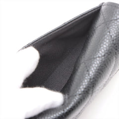 Chanel Flap Caviar Black Cardholder - Microchipped