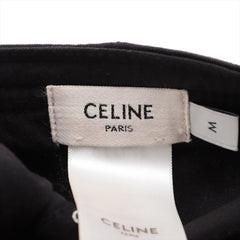 Celine Logo Black Baseball Cap Size Medium