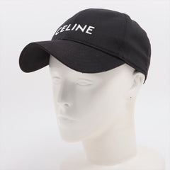Celine Logo Black Baseball Cap Size Medium