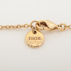 Christian Dior Clair D Lune CD Gold Rhinestone Necklace Costume Jewellery