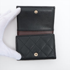 Chanel Compact Caviar Black Wallet - Microchipped
