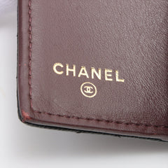 Chanel Compact Caviar Black Wallet - Microchipped