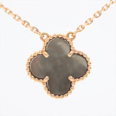 Van Cleef & Arpels Vintage Alhambra Grey mother of pearl Necklace 2020