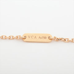 Van Cleef & Arpels Vintage Alhambra 2014 Limited Edition Holiday Grey Mother Of Pearl Diamond Necklace
