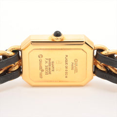Chanel Premier Black/Gold Size L Watch