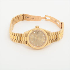 Rolex Datejust 26mm Watch Yellow Gold Champagne Face