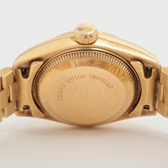 Rolex Datejust 26mm Watch Yellow Gold Champagne Face