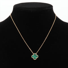 Van Cleef & Arpels Vintage Alhambra Malachite Necklace