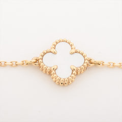 Van Cleef & Arpels Sweet Alhambra White Mother of Pearl MOP Bracelet 2024 Dec