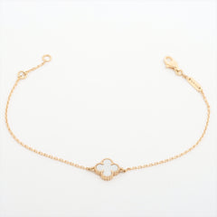 Van Cleef & Arpels Sweet Alhambra White Mother of Pearl MOP Bracelet 2024 Dec