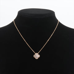 Van Cleef & Arpels Vintage Alhambra Grey Mother of Pearl Necklace