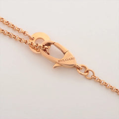 Bvlgari B.Zero 1 Mini Pavé Diamond Necklace Rose Gold