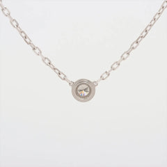 Cartier D'amour Small Model Diamond Necklace White Gold