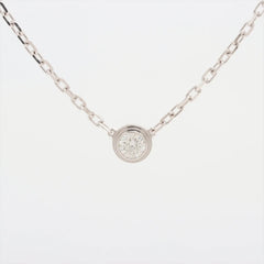 Cartier D'amour Small Model Diamond Necklace White Gold