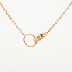 Cartier Baby Love Necklace Rose Gold