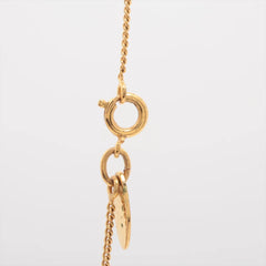 Chanel Logo Pearl Necklace