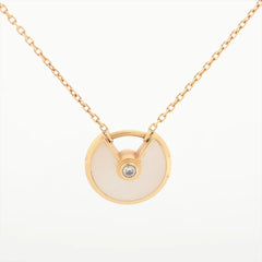 Cartier Amulette de Cartier XS Model Mother of Pearl diamond Necklace
